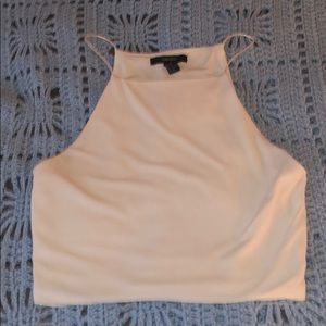 White Cropped Top